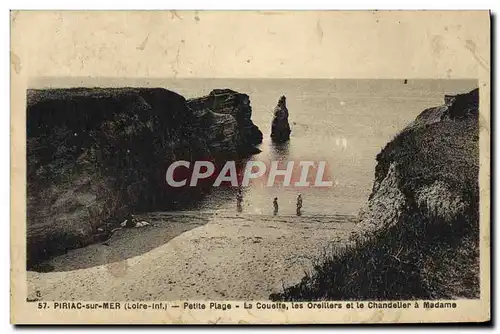 Cartes postales Piriac Sur Mer Petite Plage La Couette les orelliers et le Chandelier a Madame