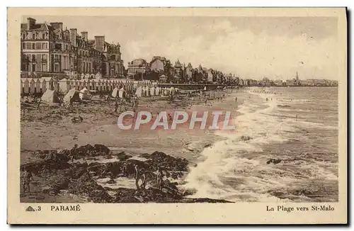 Cartes postales Parame La Plage Vers St Malo