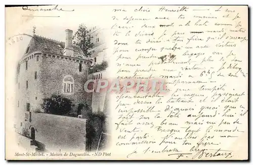 Cartes postales Mont Saint Michel Maison de Duguesclin Carte 1898