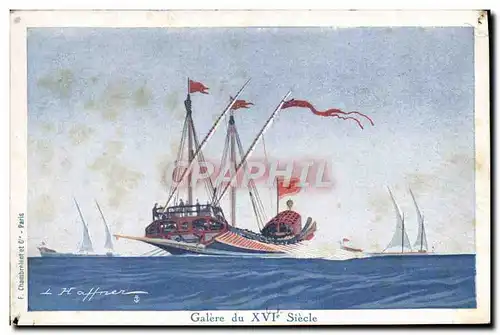 Cartes postales Galere du 16eme Siecle Bateau