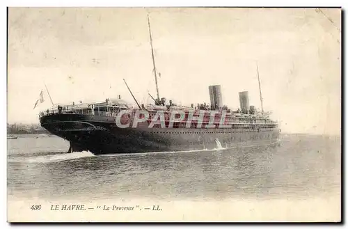 Cartes postales Le Havre La Provence Bateau