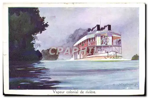 Cartes postales Vapeur Colonial de Riviere