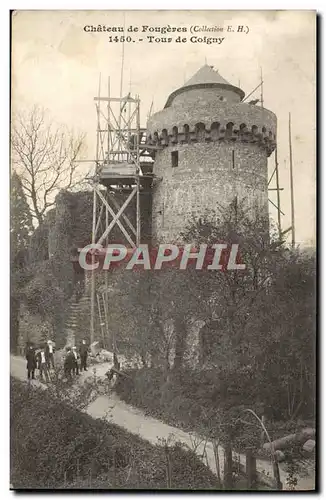 Cartes postales Chateau de Fougeres Tour de Coigny