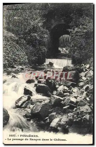 Cartes postales Fougeres Le Passage du Nancon Dans le Chateau