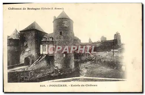 Cartes postales Fougeres Entree du Chateau