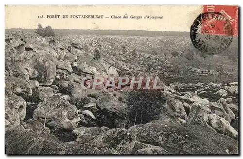 Ansichtskarte AK Foret De Fontainebleau Chaos des Gorges d&#39Apremont