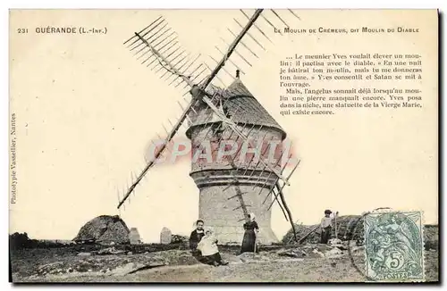 Ansichtskarte AK Guerande Le Moulin De Cremeur Dit Moulin Du Diable