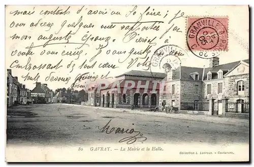 Cartes postales Gavray La Mairie et la Halle