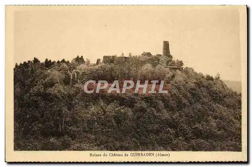 Ansichtskarte AK Ruines du Chateau de Guirbaden