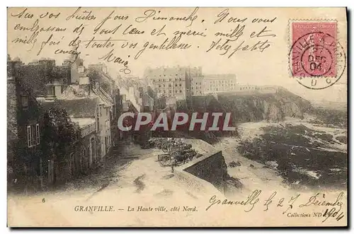 Cartes postales Granville La Haute Ville Cote