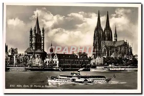 Cartes postales Koln Dom St Martin