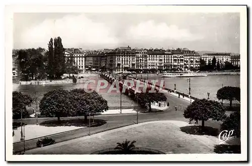 Cartes postales moderne Geneve Le Pont Du Mont Blanc Et Le Jura