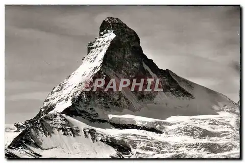 Moderne Karte Zermatt Das Matterhorn Vom Hohlicht