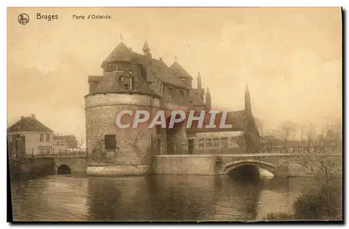 Cartes postales Bruges Porte D'Ostende