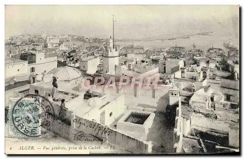 Ansichtskarte AK Alger Vue Generale Prise De La Casbah