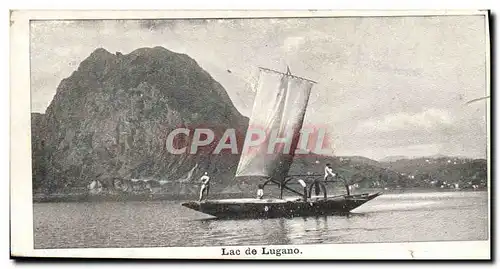 Cartes postales Lac De Lugano Bateau