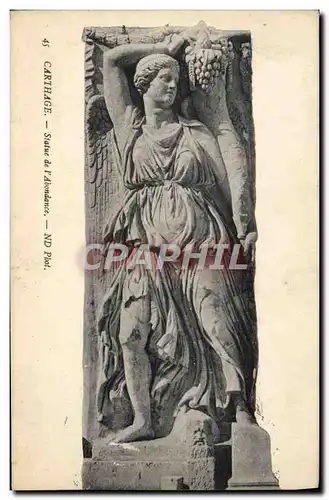 Cartes postales Carthage Statue De I&#39Abondance