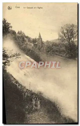 Cartes postales Coo La Cascade Et I&#39Eglise