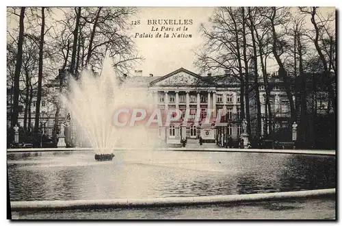 Ansichtskarte AK Bruxelles Le Parc Et Le palais de la Nation