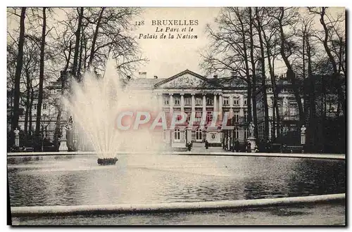 Cartes postales Bruxelles Le Parc Et Le palais de la Nation