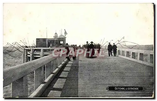 Cartes postales Ostende L&#39Estacade