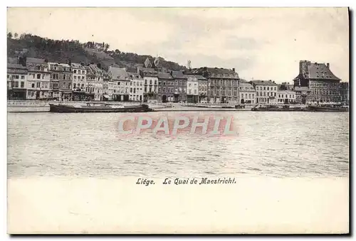 Cartes postales Liege Le Quai De Maestricht