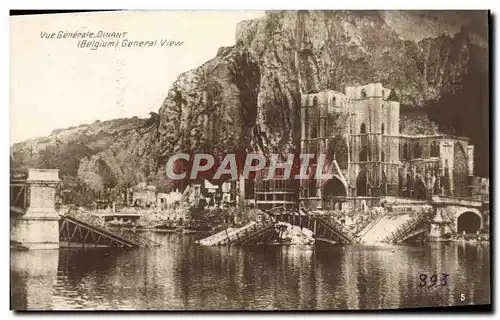 Cartes postales Vue Generale Dinant Pont Militaria