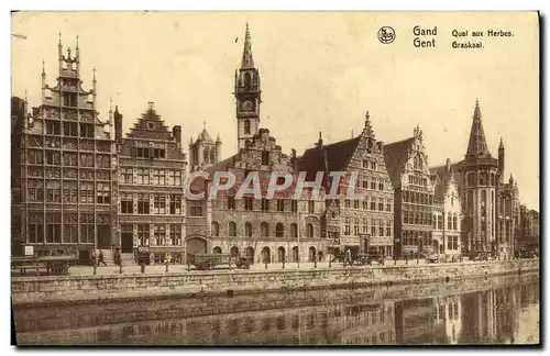 Cartes postales Gand Quai Aux Herbes
