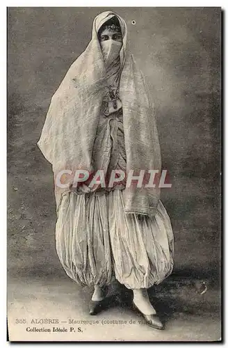 Cartes postales Algerie Mauresque Costume de ville