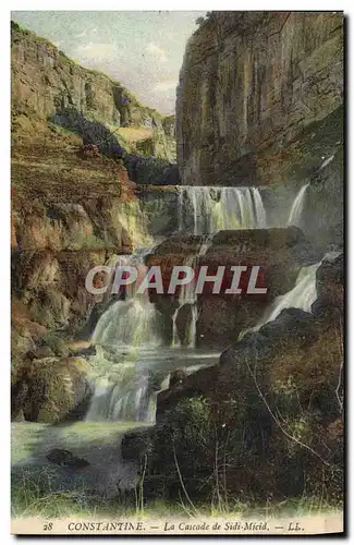 Cartes postales Constantine La Cascade De Sidi Micid