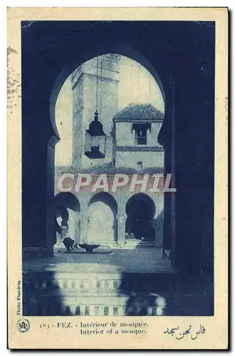 Cartes postales Fez Interieur De Mosquee