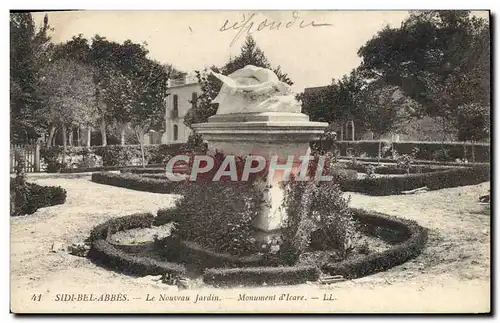 Cartes postales Sidi Bel Abbes Le Nouveau Jardin Monument D'Icare Icare