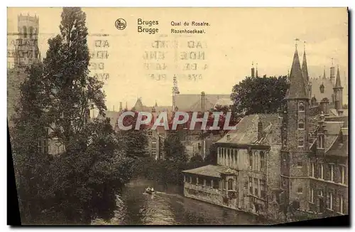 Cartes postales Bruges Qual Du Rosaire