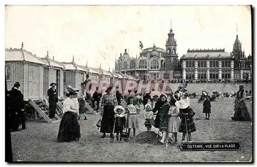 Cartes postales Ostende Vue Sur La Plage Enfants