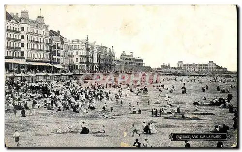 Cartes postales Ostende Vue Sur La Plage