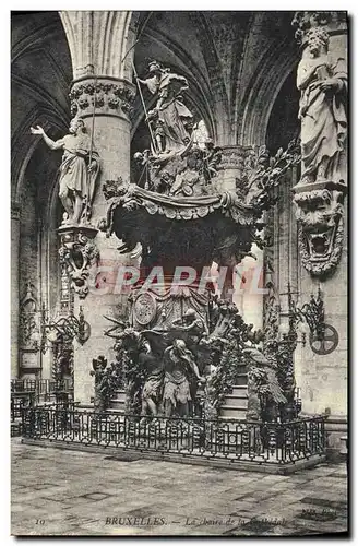 Cartes postales Bruxelles La Chaire de la cathedrale