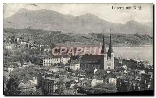 Cartes postales Luzern Mit Rigi