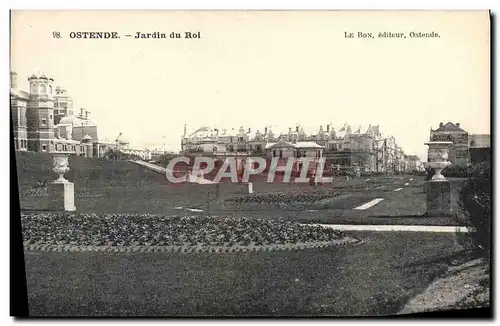 Cartes postales Ostende Jardin Du Roi