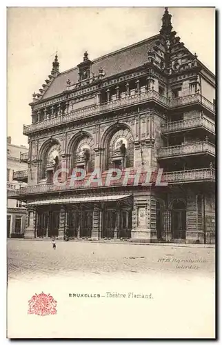 Cartes postales Bruxelles Theatre Flemand