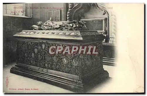 Cartes postales Bruges Le tombeau de Marie de Bourgogne