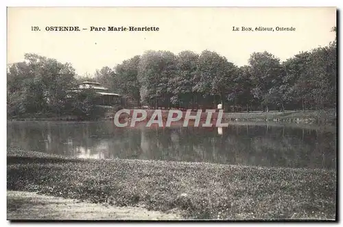 Cartes postales Ostende Parc Marie Henriette