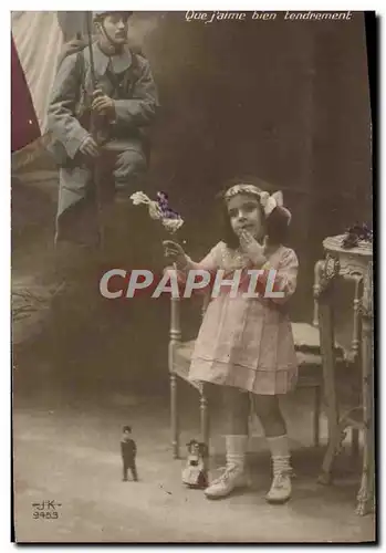 Cartes postales Enfant Soldat Militaria