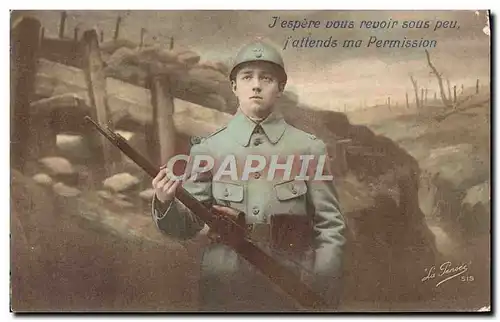 Cartes postales J&#39espere Dous Revoir Sous Peu Militaria