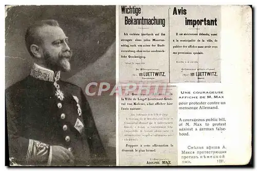 Ansichtskarte AK Guerre europeenne 1914 on Luettwitz