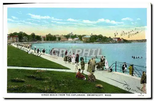 Cartes postales Kings Beach From The Esplanade Swampscott Mass
