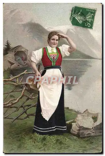 Cartes postales Femme Folklore