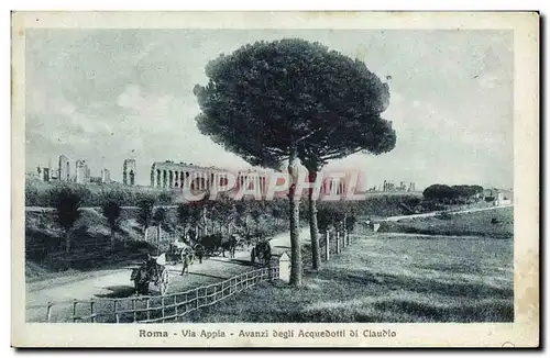 Cartes postales Roma Via Appia Avanzi Degli Acquedoti Di Claudio