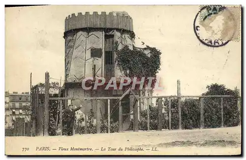 Cartes postales Paris Vieux Montmartre La tour du philosophe