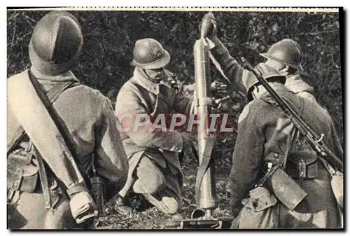 Cartes postales Mortier De 81 Tirant Militaria