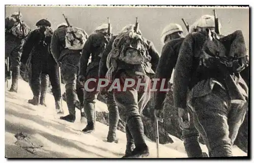 Ansichtskarte AK Ecole De Haute Montagne Chasseurs alpins Militaria